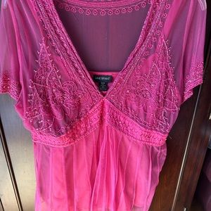 Lane Bryant top and she’ll